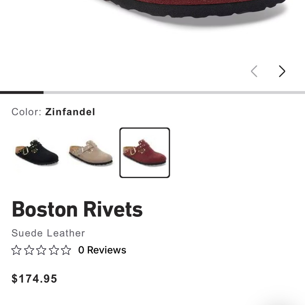 Birkenstock Boston Rivets in Zinfandel - Picture 7 of 7